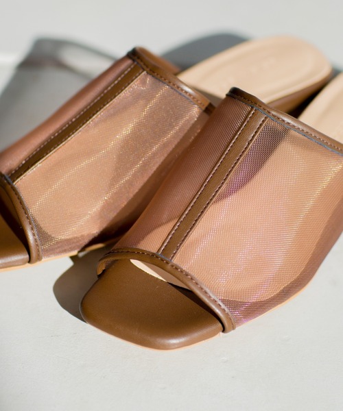 prose verse(プロズヴェール)の「メッシュサンダル(サンダル・レディース・ブラック/ダークブラウン/ベージュ・SMALL/MEDIUM/LARGE/LL)」の1枚目の写真