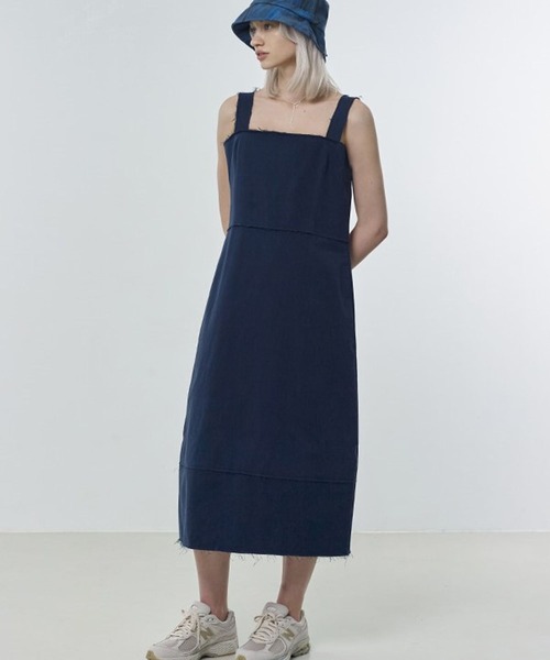 ROCKET x LUNCH（ロケットアンドランチ）の「ROCKET×LUNCH／CUTTINGワンピース 2932503（ワンピース・レディース・ブルー/アイボリー/ネイビー・SMALL）」の2枚目の写真