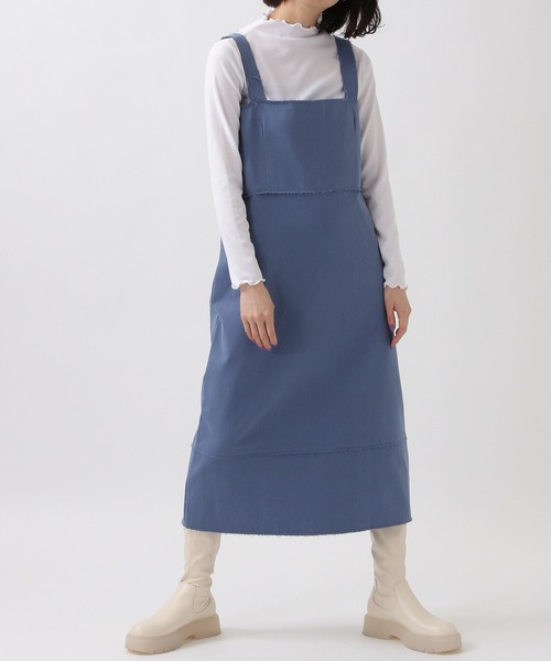 ROCKET x LUNCH（ロケットアンドランチ）の「ROCKET×LUNCH／CUTTINGワンピース 2932503（ワンピース・レディース・ブルー/アイボリー/ネイビー・SMALL）」の3枚目の写真