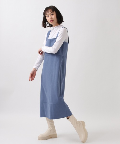 ROCKET x LUNCH（ロケットアンドランチ）の「ROCKET×LUNCH／CUTTINGワンピース 2932503（ワンピース・レディース・ブルー/アイボリー/ネイビー・SMALL）」の8枚目の写真