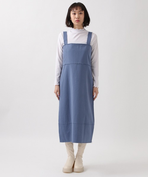 ROCKET x LUNCH（ロケットアンドランチ）の「ROCKET×LUNCH／CUTTINGワンピース 2932503（ワンピース・レディース・ブルー/アイボリー/ネイビー・SMALL）」の9枚目の写真