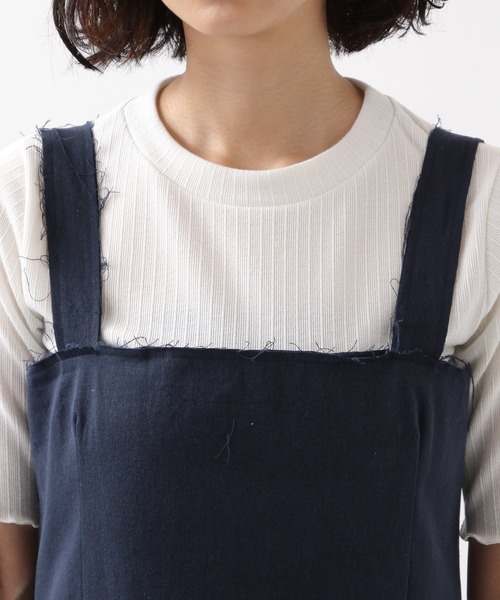 ROCKET x LUNCH（ロケットアンドランチ）の「ROCKET×LUNCH／CUTTINGワンピース 2932503（ワンピース・レディース・ブルー/アイボリー/ネイビー・SMALL）」の17枚目の写真