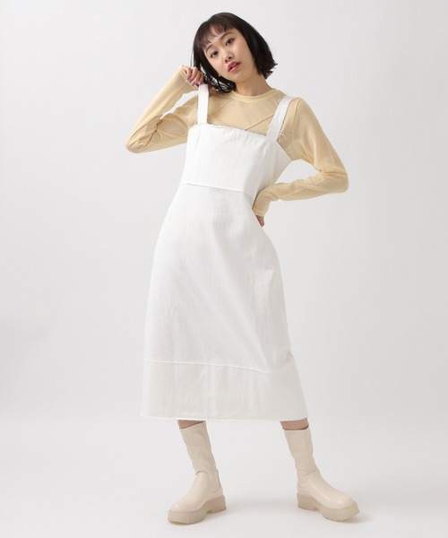 ROCKET x LUNCH（ロケットアンドランチ）の「ROCKET×LUNCH／CUTTINGワンピース 2932503（ワンピース・レディース・ブルー/アイボリー/ネイビー・SMALL）」の5枚目の写真