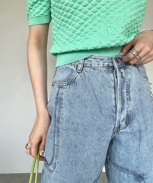 SANSeLF（サンセルフ）の「【SANSeLF】remake cut denim sanw70（デニムパンツ・レディース・ブルー・S/L）」の10枚目の写真