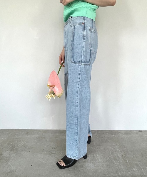 SANSeLF（サンセルフ）の「【SANSeLF】remake cut denim sanw70（デニムパンツ・レディース・ブルー・S/L）」の7枚目の写真
