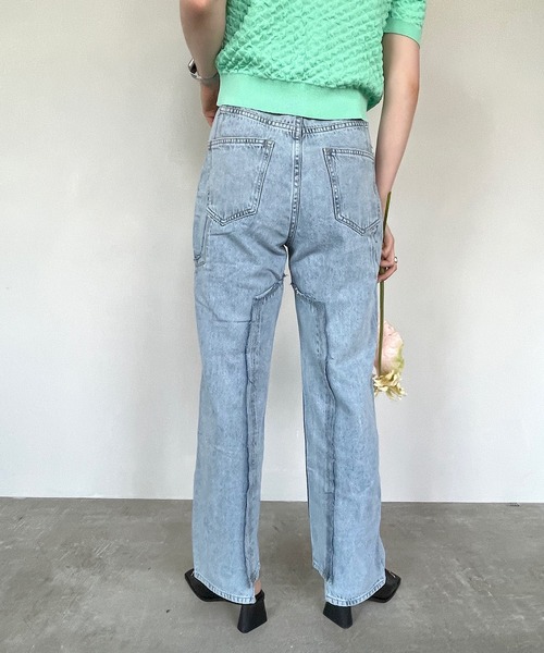 SANSeLF（サンセルフ）の「【SANSeLF】remake cut denim sanw70（デニムパンツ・レディース・ブルー・S/L）」の8枚目の写真