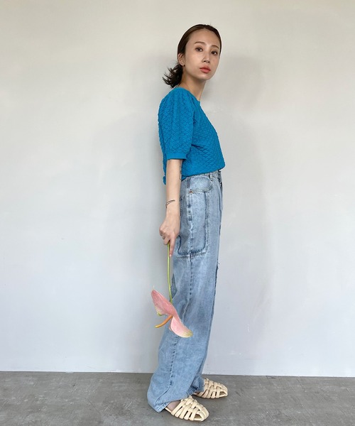 SANSeLF（サンセルフ）の「【SANSeLF】remake cut denim sanw70（デニムパンツ・レディース・ブルー・S/L）」の12枚目の写真