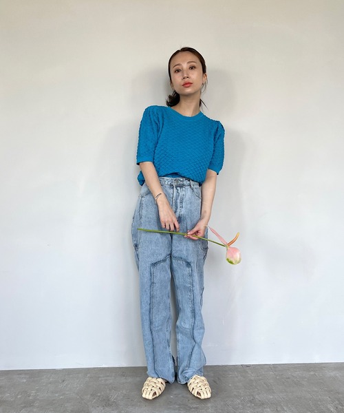 SANSeLF（サンセルフ）の「【SANSeLF】remake cut denim sanw70（デニムパンツ・レディース・ブルー・S/L）」の14枚目の写真