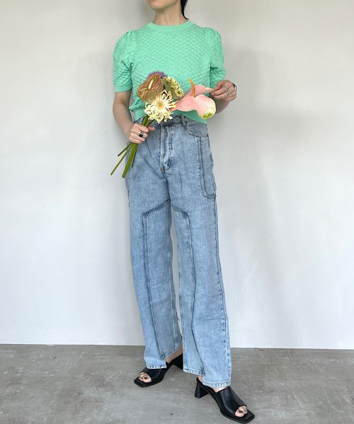 SANSeLF（サンセルフ）の「【SANSeLF】remake cut denim sanw70（デニムパンツ・レディース・ブルー・S/L）」の6枚目の写真