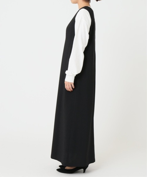 JOURNAL STANDARD（ジャーナルスタンダード）の「シックトロVネックワンピース◆7（ジャンパースカート・レディース・ブラック・FREE）」の13枚目の写真