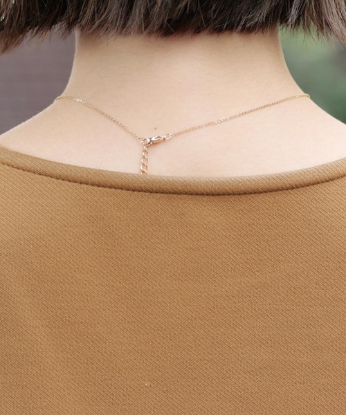 ElegChic(エレグシック)の「レイヤードプルオーバートップス(Tシャツ/カットソー・レディース・ネイビー/ベージュ/ブラック/ブラウン・F)」の10枚目の写真