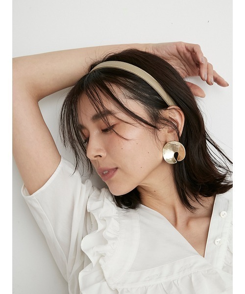 SNIDEL（スナイデル）の「fauxレザーカチューシャ（カチューシャ