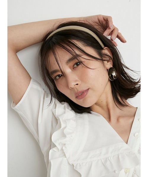 SNIDEL（スナイデル）の「fauxレザーカチューシャ（カチューシャ