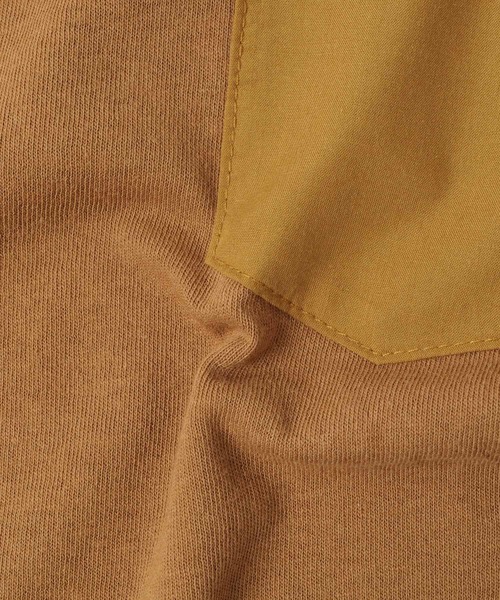 GLAZOS（グラソス）の「天竺・ポケットスター刺繍半袖Tシャツ（Tシャツ/カットソー・キッズ・ホワイト/ブラウン/ブラック/カーキ・130cm/160cm/170cm/140cm/150cm）」の12枚目の写真