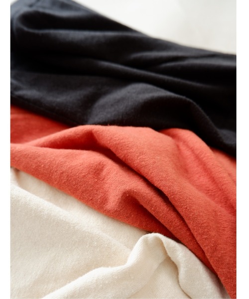 MANASTASH（マナスタッシュ）の「MANASTASH/マナスタッシュ　HEMP SLEEVELESS TEE（Tシャツ/カットソー・レディース・ブラック/ナチュラル/オレンジ・MEDIUM）」の4枚目の写真