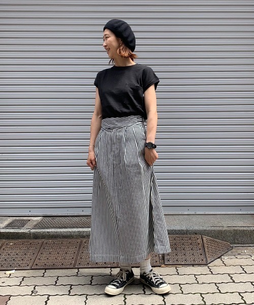 MANASTASH（マナスタッシュ）の「MANASTASH/マナスタッシュ　HEMP SLEEVELESS TEE（Tシャツ/カットソー・レディース・ブラック/ナチュラル/オレンジ・MEDIUM）」の11枚目の写真