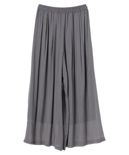 YECCA VECCA(イェッカヴェッカ)の「シルキーギャザーワイドパンツ *(その他パンツ・レディース・チャコールグレー/オレンジ/ネイビー/ブルー系その他7・FREE)」の12枚目の写真