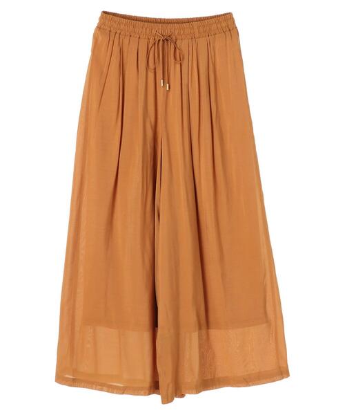 YECCA VECCA(イェッカヴェッカ)の「シルキーギャザーワイドパンツ *(その他パンツ・レディース・チャコールグレー/オレンジ/ネイビー/ブルー系その他7・FREE)」の7枚目の写真