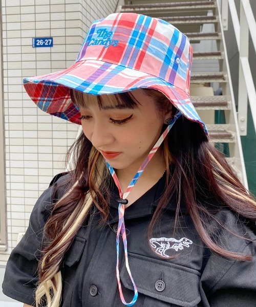 Candy Stripper（キャンディストリッパー）の「THE CANDYS ADVENTURE ハット（ハット・レディース・レッド/ミント・FREE）」の2枚目の写真