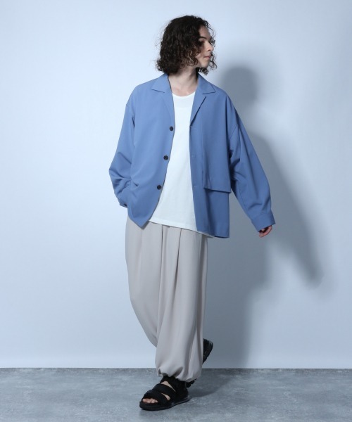 HARE（ハレ）の「ユルネックカットソー(HARE)（Tシャツ/カットソー・メンズ・ブラック/オフホワイト/グレー・SMALL/MEDIUM）」の6枚目の写真