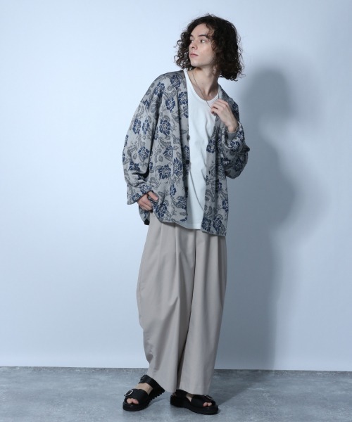 HARE（ハレ）の「ユルネックカットソー(HARE)（Tシャツ/カットソー・メンズ・ブラック/オフホワイト/グレー・SMALL/MEDIUM）」の11枚目の写真