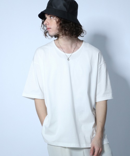 HARE（ハレ）の「ユルネックカットソー(HARE)（Tシャツ/カットソー・メンズ・ブラック/オフホワイト/グレー・SMALL/MEDIUM）」の17枚目の写真