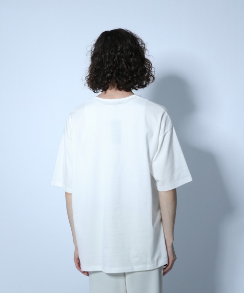 HARE（ハレ）の「ユルネックカットソー(HARE)（Tシャツ/カットソー・メンズ・ブラック/オフホワイト/グレー・SMALL/MEDIUM）」の9枚目の写真