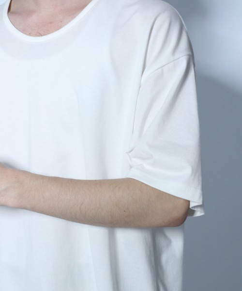 HARE（ハレ）の「ユルネックカットソー(HARE)（Tシャツ/カットソー・メンズ・ブラック/オフホワイト/グレー・SMALL/MEDIUM）」の12枚目の写真