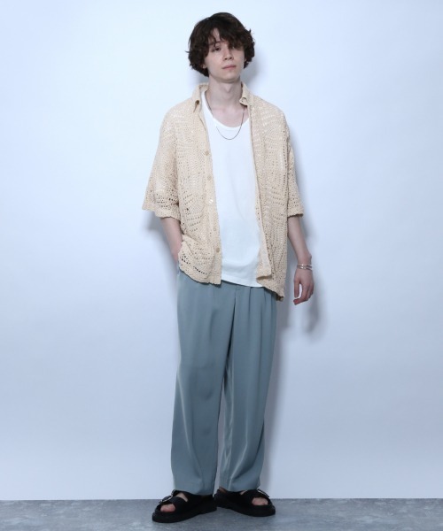 HARE（ハレ）の「ユルネックカットソー(HARE)（Tシャツ/カットソー・メンズ・ブラック/オフホワイト/グレー・SMALL/MEDIUM）」の18枚目の写真