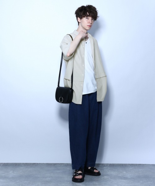 HARE（ハレ）の「ユルネックカットソー(HARE)（Tシャツ/カットソー・メンズ・ブラック/オフホワイト/グレー・SMALL/MEDIUM）」の19枚目の写真