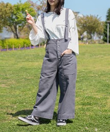 PairPair | ハイウエストワイドパンツ/サスペンダー付き(ユニセックス)(その他パンツ)