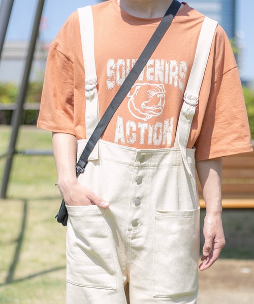 PairPair（ペアペア）の「ハイウエストワイドパンツ/サスペンダー付き(ユニセックス)（その他パンツ・レディース・アイボリー/ベージュ/グレイッシュブルー・SMALL/LARGE/MEDIUM）」の15枚目の写真