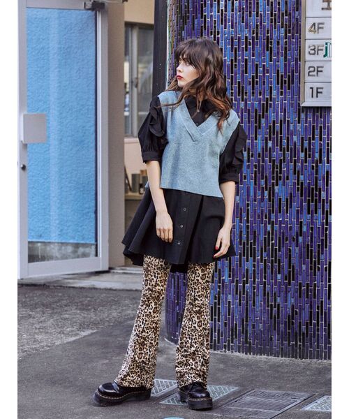 jouetie（ジュエティ）の「ベストセットチュニックシャツ（シャツ/ブラウス・レディース・ブラック/オフホワイト/オレンジ/グリーン・MEDIUM）」の16枚目の写真