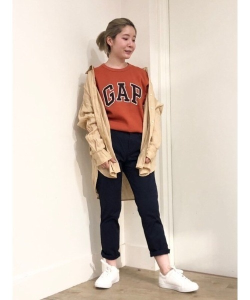 GAP（ギャップ）の「Gapロゴtシャツ（Tシャツ/カットソー・メンズ・カーキ/ブルー/その他/ワイン・S/M/L/XL/XS/XXS）」の10枚目の写真