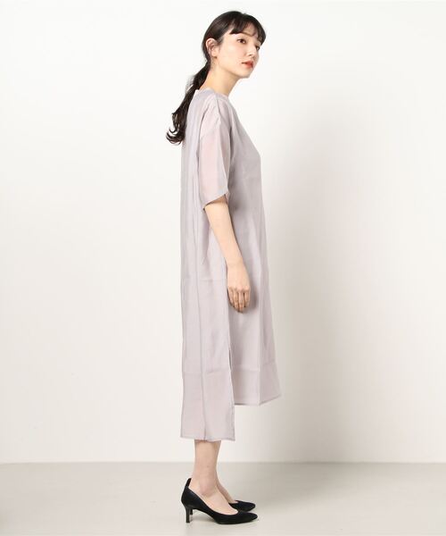 Cepica（セピカ）の「シアーSETスリットワンピース（ワンピース・レディース・ブラック/ベージュ・FREE）」の4枚目の写真