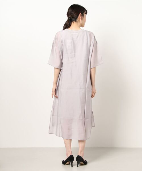 Cepica（セピカ）の「シアーSETスリットワンピース（ワンピース・レディース・ブラック/ベージュ・FREE）」の3枚目の写真