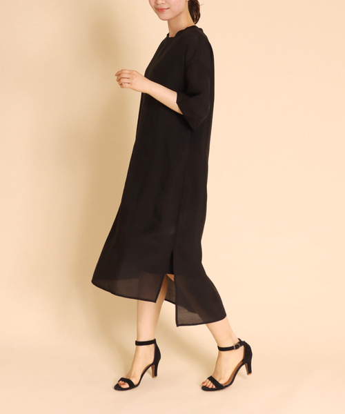 Cepica（セピカ）の「シアーSETスリットワンピース（ワンピース・レディース・ブラック/ベージュ・FREE）」の11枚目の写真