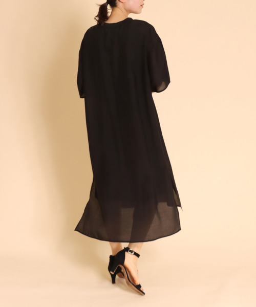 Cepica（セピカ）の「シアーSETスリットワンピース（ワンピース・レディース・ブラック/ベージュ・FREE）」の10枚目の写真
