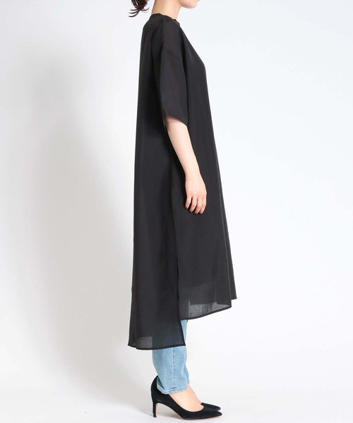 Cepica（セピカ）の「シアーSETスリットワンピース（ワンピース・レディース・ブラック/ベージュ・FREE）」の6枚目の写真