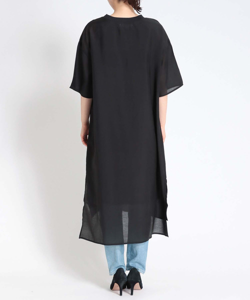 Cepica（セピカ）の「シアーSETスリットワンピース（ワンピース・レディース・ブラック/ベージュ・FREE）」の5枚目の写真