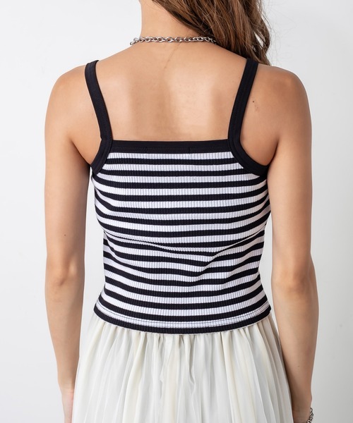 RASVOA（ラスボア）の「シンプルパット付きキャミソール（キャミソール・レディース・グレー/ブルー/ブラック/ブラック系その他・FREE）」の10枚目の写真