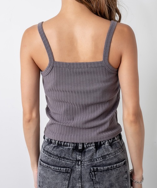 RASVOA（ラスボア）の「シンプルパット付きキャミソール（キャミソール・レディース・グレー/ブルー/ブラック/ブラック系その他・FREE）」の14枚目の写真