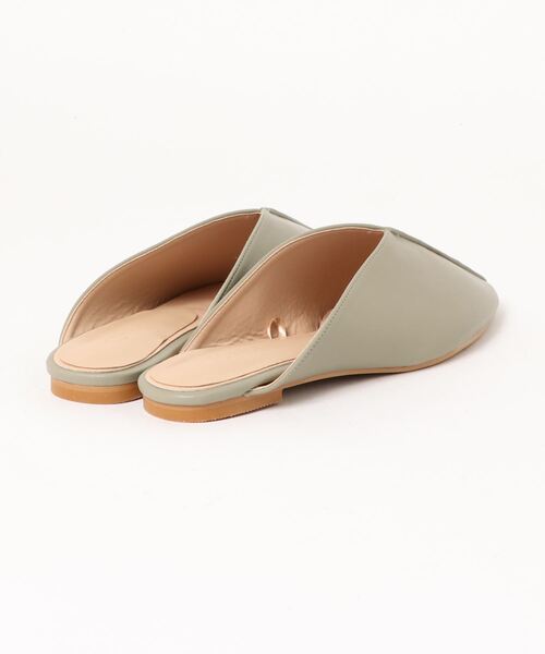 TONAL(トーナル)の「ポインテッドミュール(パンプス・レディース・ベージュ/グリーン系その他/オフホワイト・L/M)」の4枚目の写真