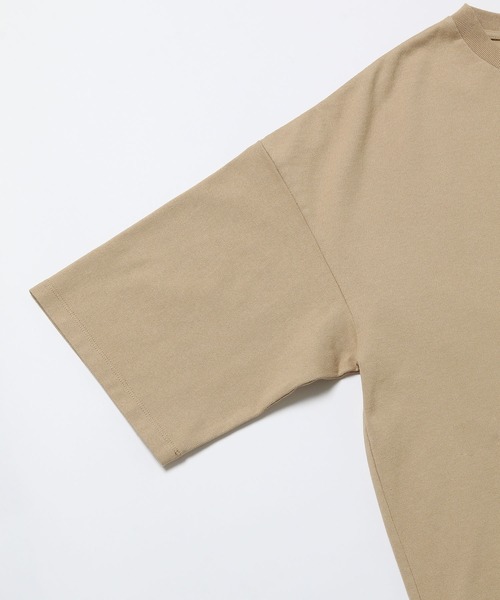 ADAM ET ROPE'（アダムエロペ）の「【USAコットン】ヘビーウェイト ビッグシルエット Tシャツ/ドロップショルダー（Tシャツ/カットソー・メンズ・ホワイト/ブラック/ベージュ・M/L）」の7枚目の写真