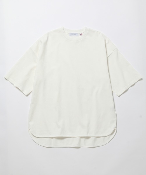 ADAM ET ROPE'（アダムエロペ）の「【USAコットン】ヘビーウェイト ビッグシルエット Tシャツ/ドロップショルダー（Tシャツ/カットソー・メンズ・ホワイト/ブラック/ベージュ・M/L）」の22枚目の写真