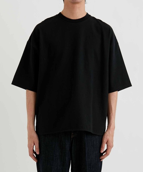 ADAM ET ROPE'（アダムエロペ）の「【USAコットン】ヘビーウェイト ビッグシルエット Tシャツ/ドロップショルダー（Tシャツ/カットソー・メンズ・ホワイト/ブラック/ベージュ・M/L）」の17枚目の写真