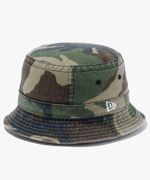 NEW ERA（ニューエラ）の「【NEW ERA】バケット02 ウォッシュドコットン [BSC]（ハット・メンズ・ネイビー/グリーン系カモフラージュ/ブラック/ベージュ/ホワイト・S-M/M-L/L-XL）」の5枚目の写真