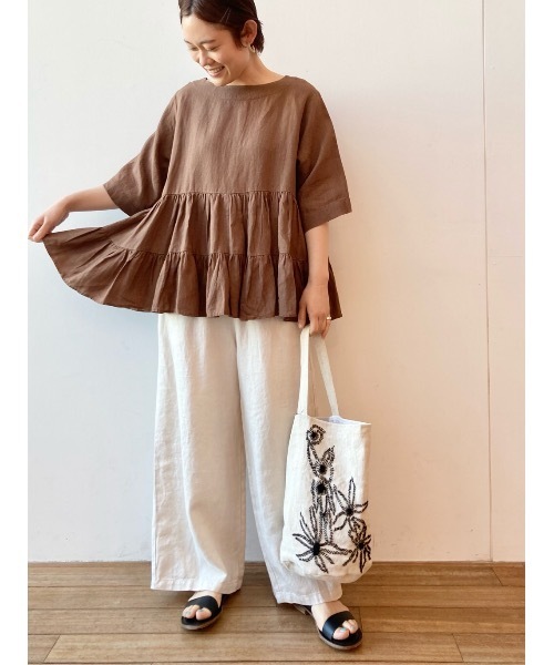 BEARDSLEY（ビアズリー）の「《KHADI&CO》トートバッグ（トートバッグ・レディース・アイボリー・FREE）」の7枚目の写真