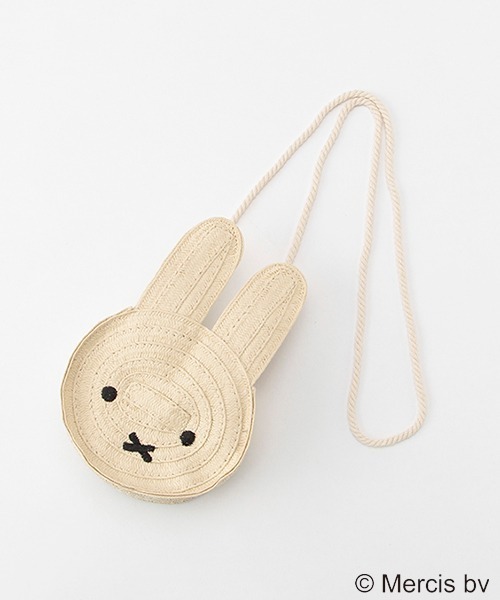 petit main(プティマイン)の「【ミッフィー】雑材ミニポシェット(ショルダーバッグ・キッズ・ブラウン/キナリ・FREE)」の2枚目の写真