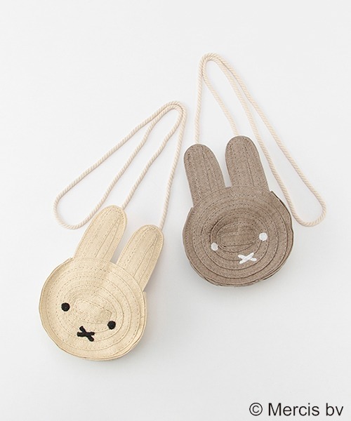 petit main(プティマイン)の「【ミッフィー】雑材ミニポシェット(ショルダーバッグ・キッズ・ブラウン/キナリ・FREE)」の12枚目の写真